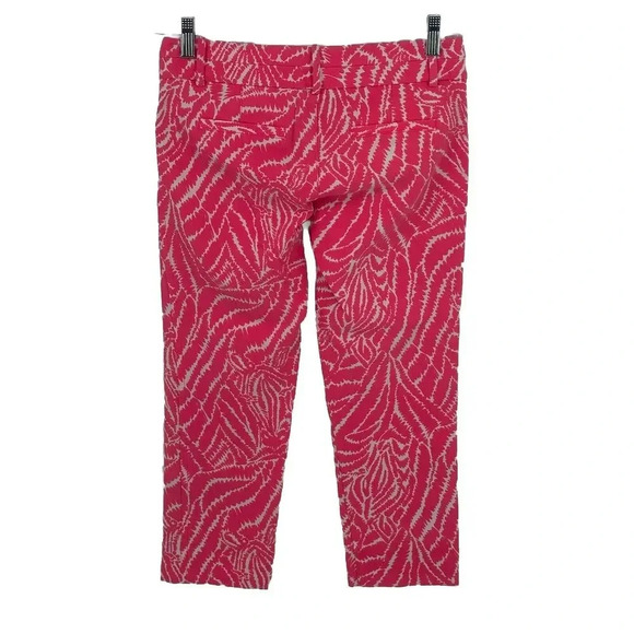 Lilly Pulitzer Cotton Blend Pink Zebra Print Barbie Capri Pants Womens Size 2 - Picture 9 of 13